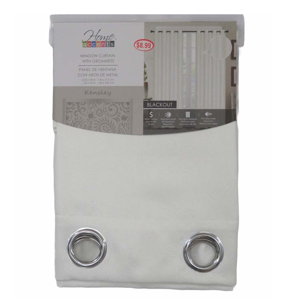 Cortina Kensley Home Elegance Blackout 55" x 84" - Blanco