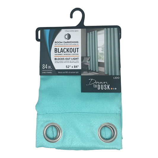 Cortina Lido Rt Designer Blackout Con Aros 52" x 84" - Menta