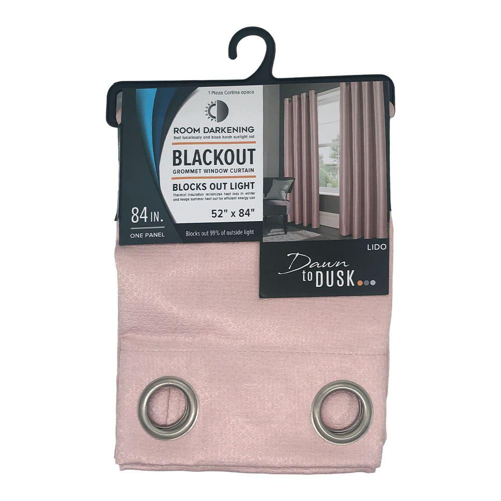 Cortina Lido Rt Designer Blackout Con Aros 52" x 84" - Rosa Claro