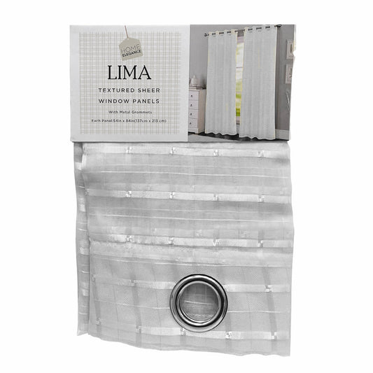 Cortina Lima Home Elegance - Blanco Hueso 54 x 84" - Home Elegance - Titan.com.pa - 2100001614966