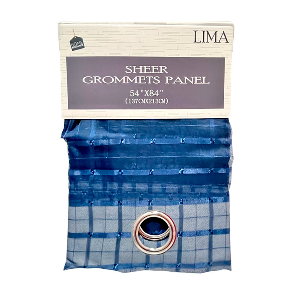 Cortina Lima Navy 54” X 84” C/Aros Home Elegance - Home Elengace - Titan.com.pa - 2100000252527