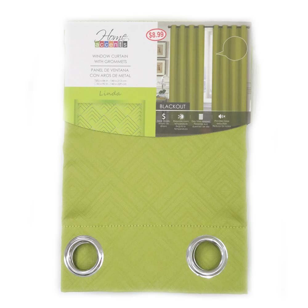 Cortina Linda Home Elegance Blackout 55" x 84" - Lima claro