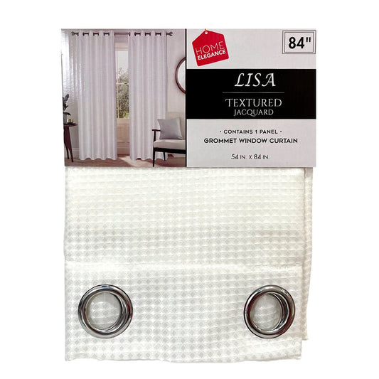 Cortina Lisa 54" x 84" Jacquard Blanca / Home Elegance - Home Elegance - Titan.com.pa - 2100000302161