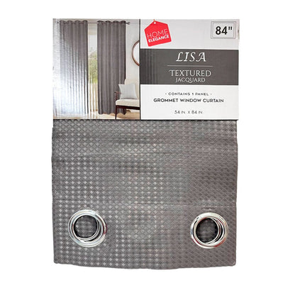 Cortina Lisa 54" x 84" Jacquard Charcoal / Home Elegance - Home Elegance - Titan.com.pa - 2100000958429