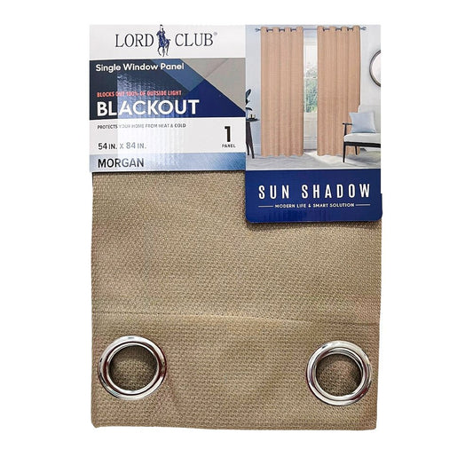 Cortina Lord Club Morgan / Blackout / Taupe con Aros – 54" x 84" - Lord Club - Titan.com.pa - 2100000898732