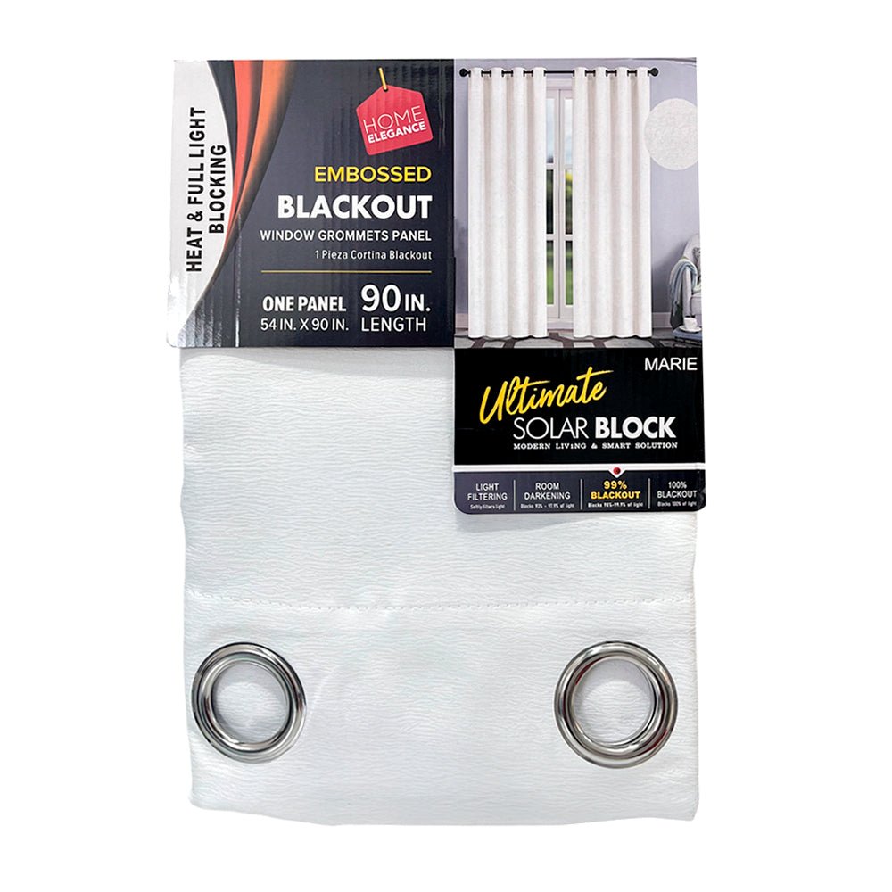 Cortina Marie 54" x 90" Blackout Blanca / Home Elegance - Home Elegance - Titan.com.pa - 2100000821198