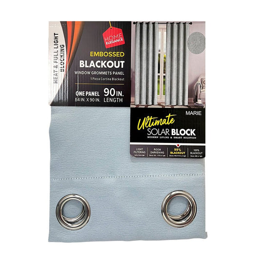 Cortina Marie 54" x 90" Blackout Silver / Home Elegance - Home Elegance - Titan.com.pa - 2100000713783