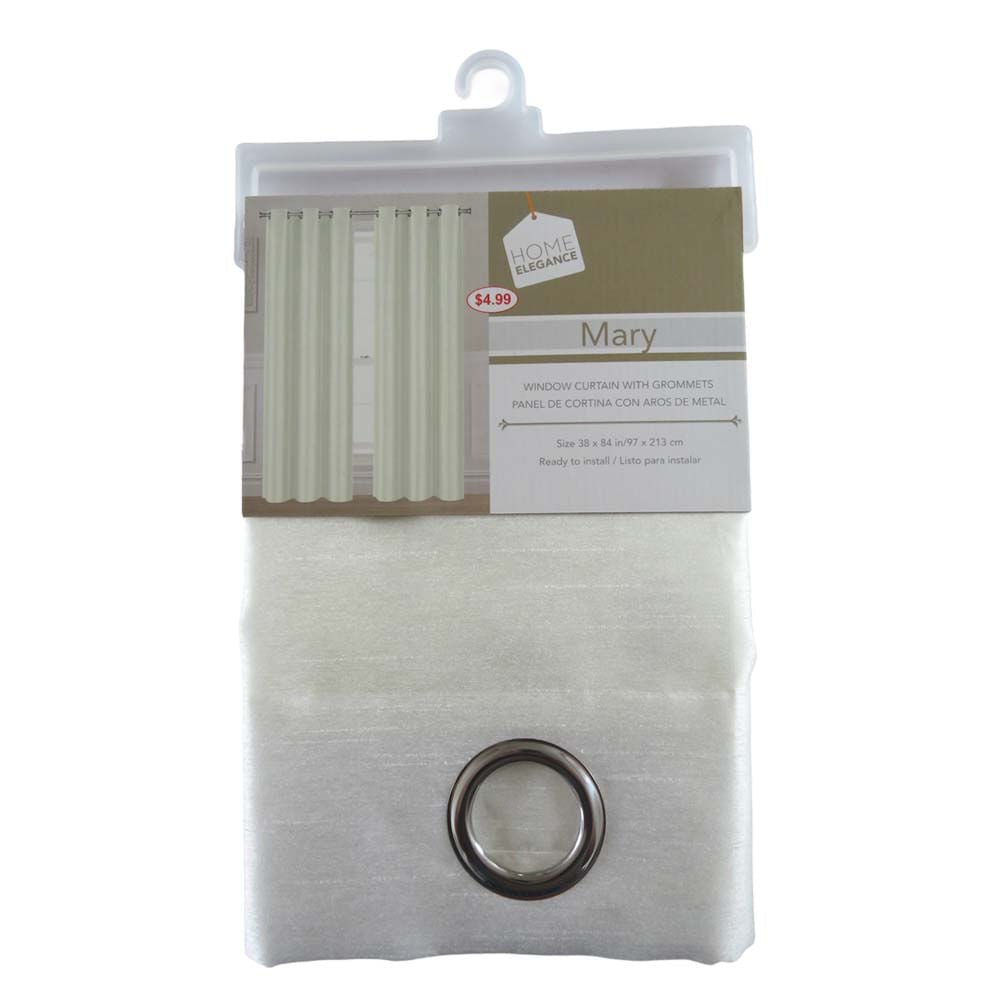 Cortina Mary Home Elegance 38" x 84" Con Argolla - Beige