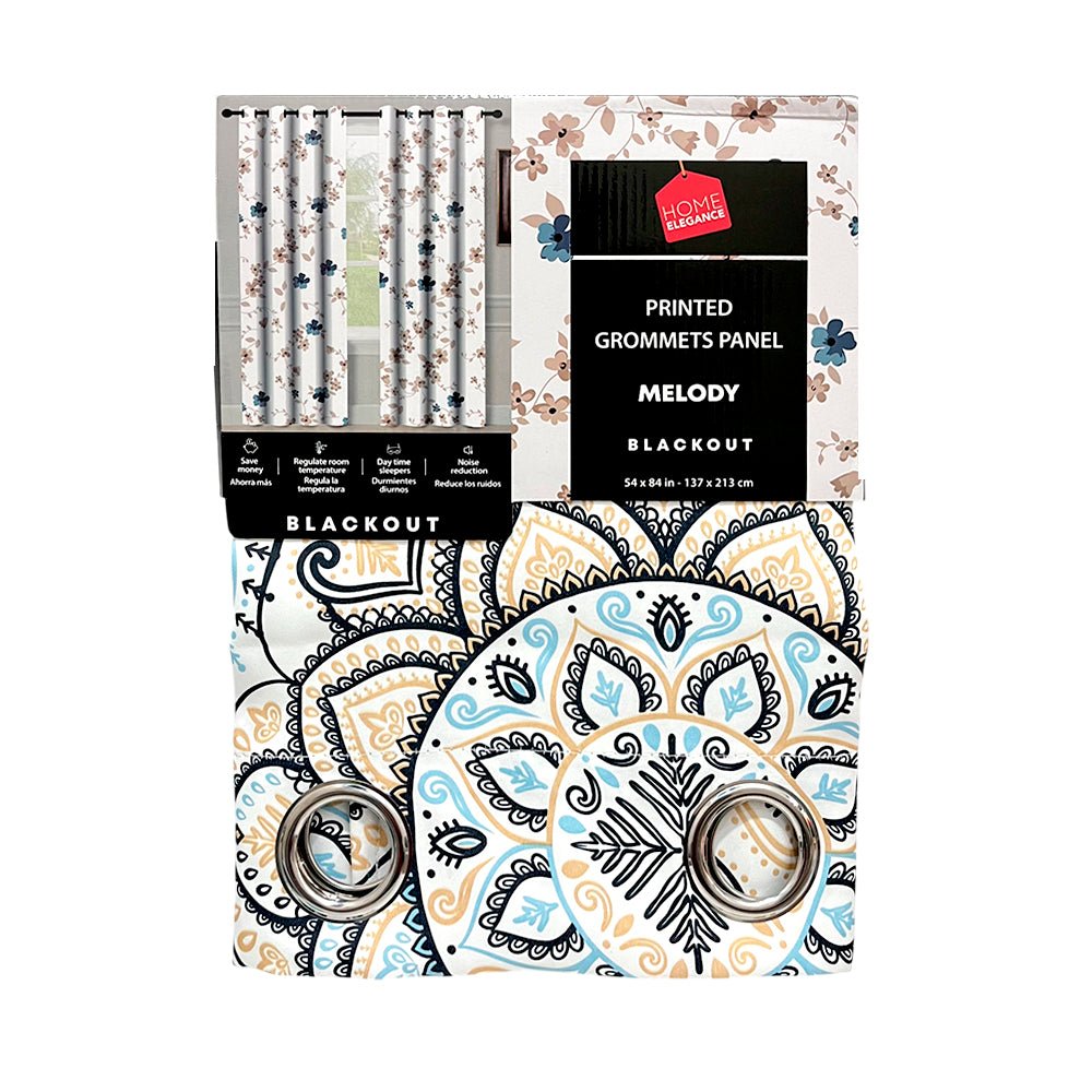 Cortina Melody / Home Elegance / Surtida con Aros / 54" x 84" - Home Elegance - Titan.com.pa - 2100001613419