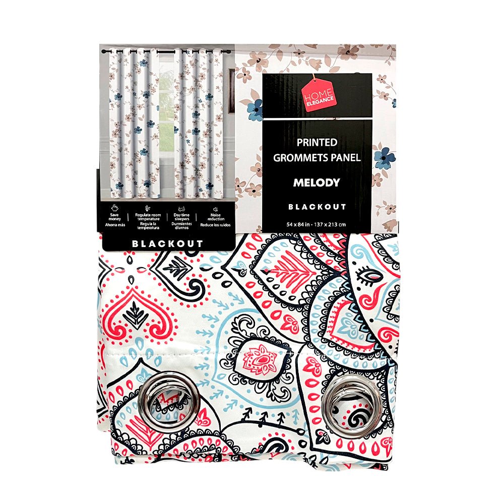 Cortina Melody / Home Elegance / Surtida con Aros / 54" x 84" - Home Elegance - Titan.com.pa - 2100001613419