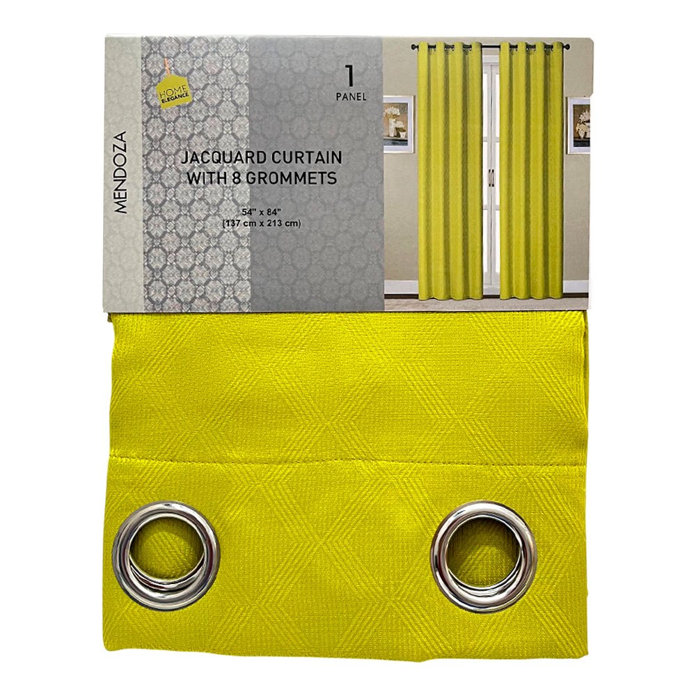 Cortina Mendoza / Home Elegance / Lime con Aros / 54" x 84" - Home Elegance - Titan.com.pa - 2100000225903