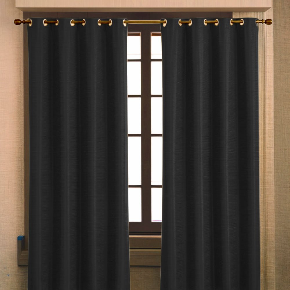 Cortina Merida Home Elegance / Black con Aros – 54" x 84" - Home Elegance - Titan.com.pa - 2100000555796
