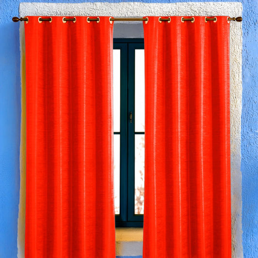 Cortina Merida Home Elegance / Roja con Aros – 54" x 84" - Home Elegance - Titan.com.pa - 2100000318001