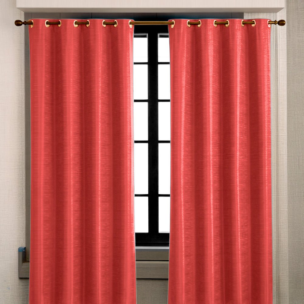 Cortina Merida Home Elegance / Rust con Aros – 54" x 84" - Home Elegance - Titan.com.pa - 2100000390328