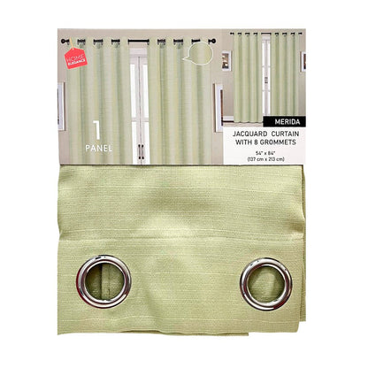 Cortina Merida Home Elegance / Sage con Aros – 54" x 84" - Home Elegance - Titan.com.pa - 2100000175741