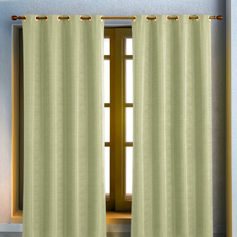 Cortina Merida Home Elegance / Sage con Aros – 54" x 84" - Home Elegance - Titan.com.pa - 2100000175741