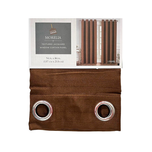 Cortina Morelia Home Elegance / Chocolate con Aros – 54" x 84" - Home Elegance - Titan.com.pa - 2100000331727