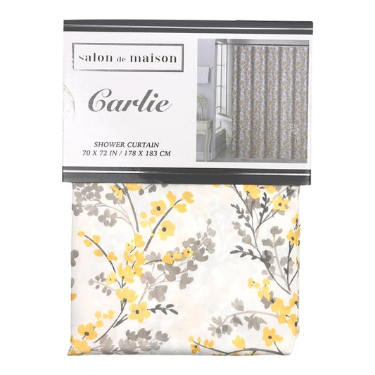 Cortina Para Baño Carlie en Tela 70" x 72" - Amarillo