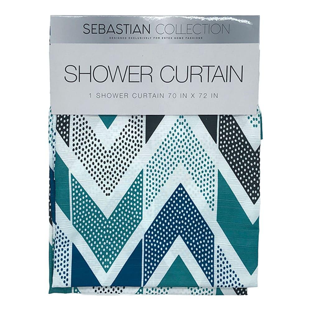 Cortina Para Baño Estex de Tela Estampada 70" x 72"
