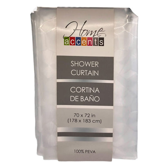 Cortina Para Baño Home Accents 70" x 72" - Blanco