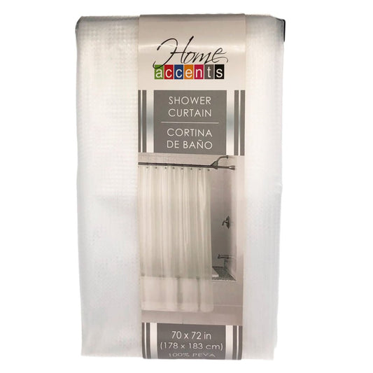 Cortina Para Baño Home Accents 70" x 72" - Blanco