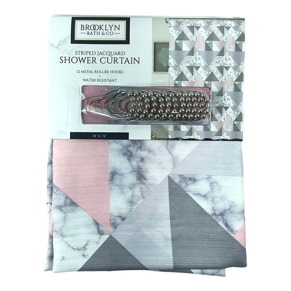 Cortina Para Baño Home Expressions de Tela Con Ganchos