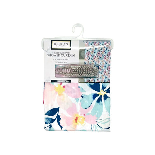 Cortina Para Baño Home Expressions de Tela Con Ganchos