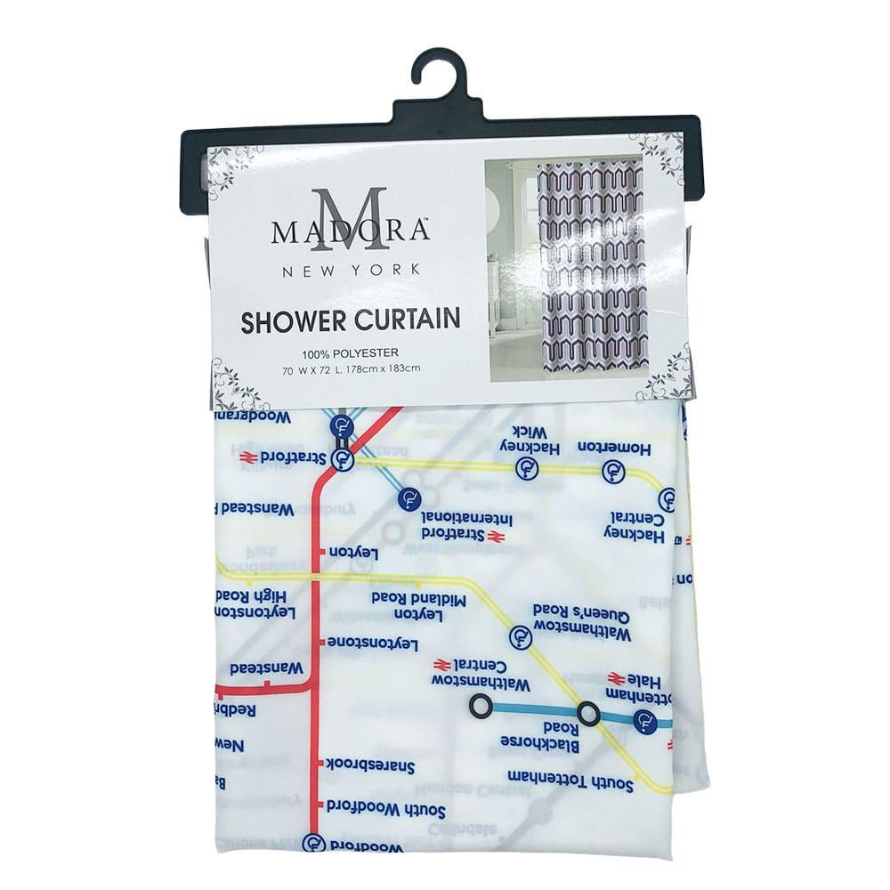 Cortina Para Baño Popular Bath de Tela 70" x 72"