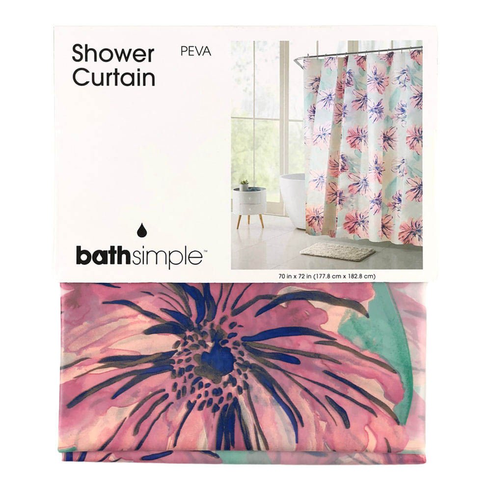 Cortina Para Baño Popular Bath Rose de Peva 70" x 72"