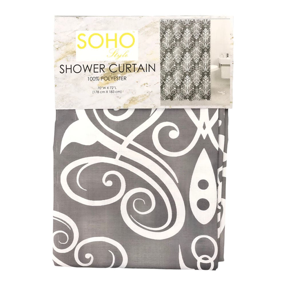 Cortina Para Baño Popular Bath Sylvan Grey 70" x 72"