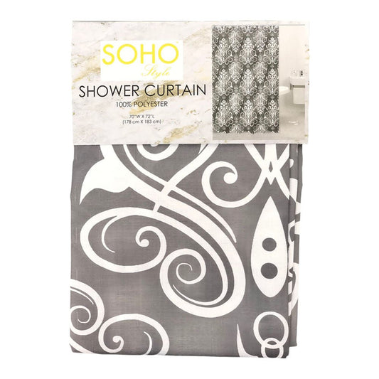 Cortina Para Baño Popular Bath Sylvan Grey 70" x 72"