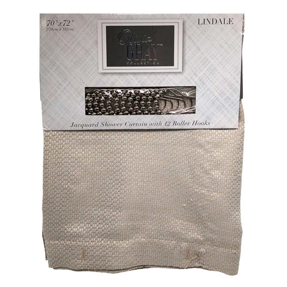 Cortina Para Baño Rt Designer Lindale 70" x 72" - Beige