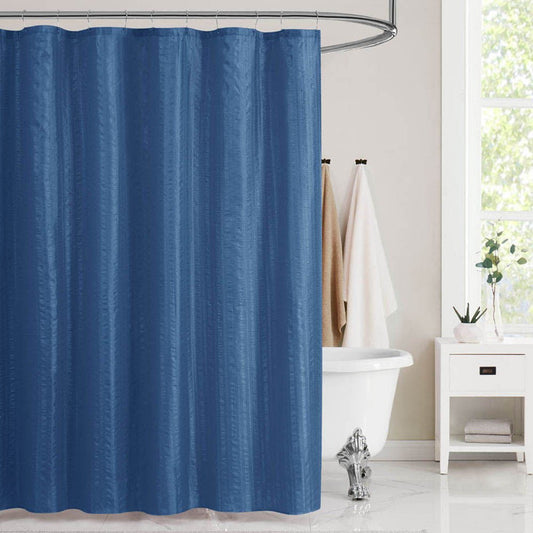Cortina Para Baño Rt Designer Salinas 70" x 72" 13 Piezas - Azul Marino