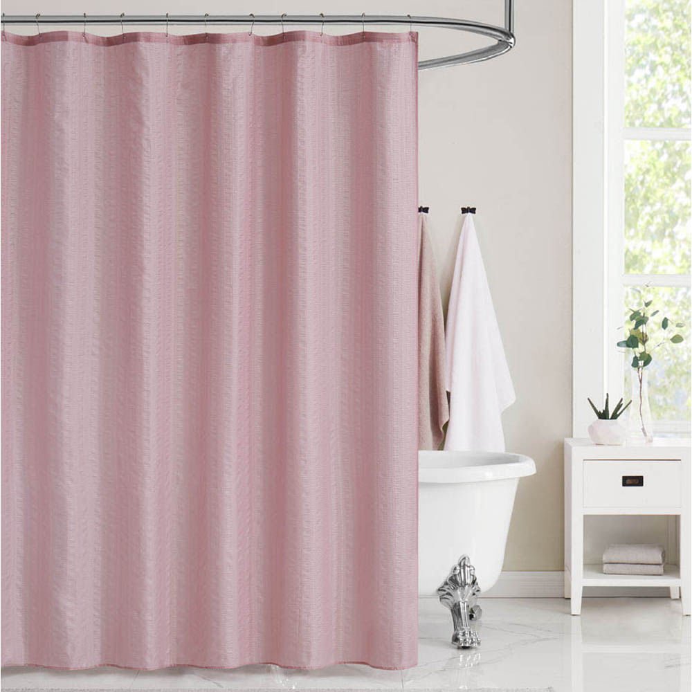 Cortina Para Baño Rt Designer Salinas 70" x 72" 13 Piezas - Rosa claro