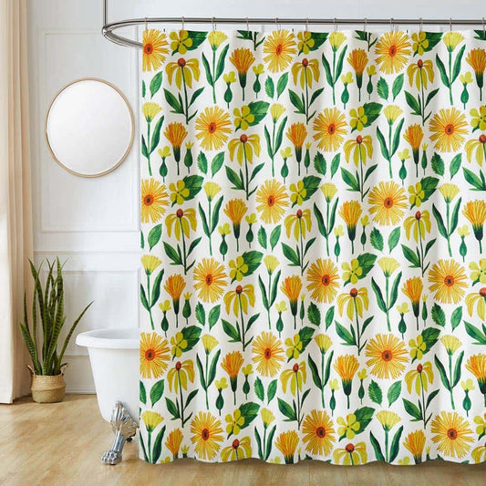 Cortina Para Baño Rt Designer Sutton Park Sunflower 70" x 72" 13 Piezas - Único