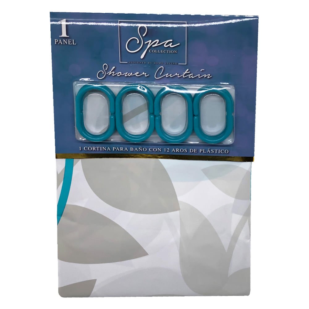 Cortina Para Baño Spa Collection Con Gancho 71" x 71" - Surtido