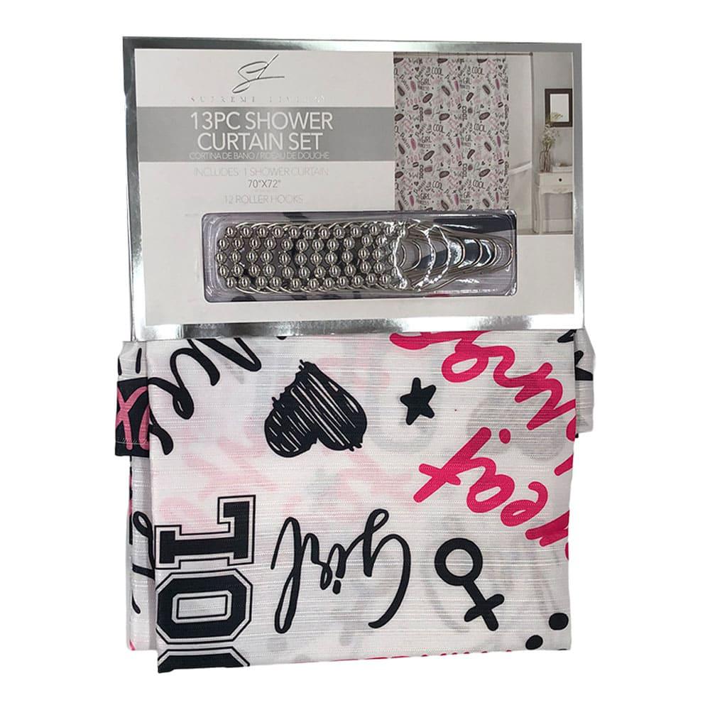 Cortina Para Baño Supreme Soho 13 Piezas