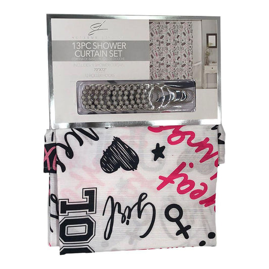 Cortina Para Baño Supreme Soho 13 Piezas