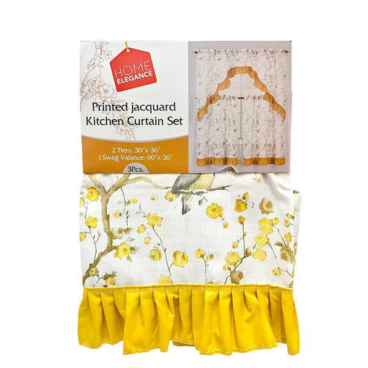 Cortina para Cocina Bird Estampada / 3 Piezas / Home Elegance - Home Elegance - Titan.com.pa - 2100001485184