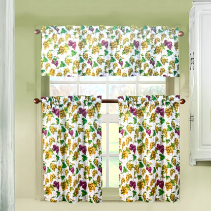 Cortina Para Cocina / Grapes / Home Elegance de 3 Piezas / Estampada - Home Elegance - Titan.com.pa - 2100000498062