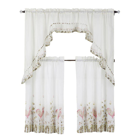 Cortina Para Cocina Home Accents Farm House 3 Piezas