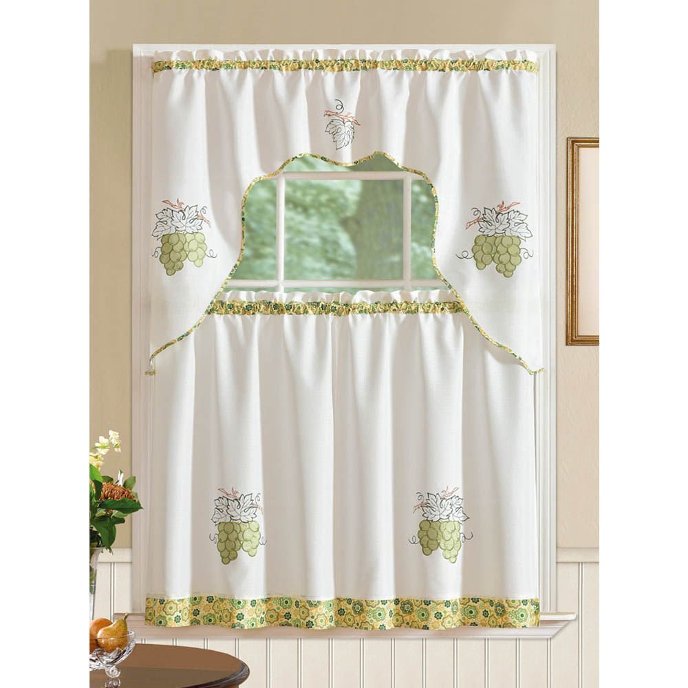Cortina Para Cocina Rt Designer Grand Grapes