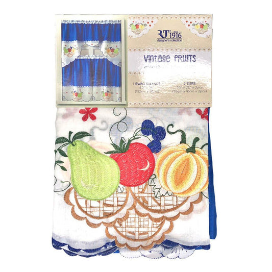 Cortina Para Cocina Rt Designer Vintage Fruits