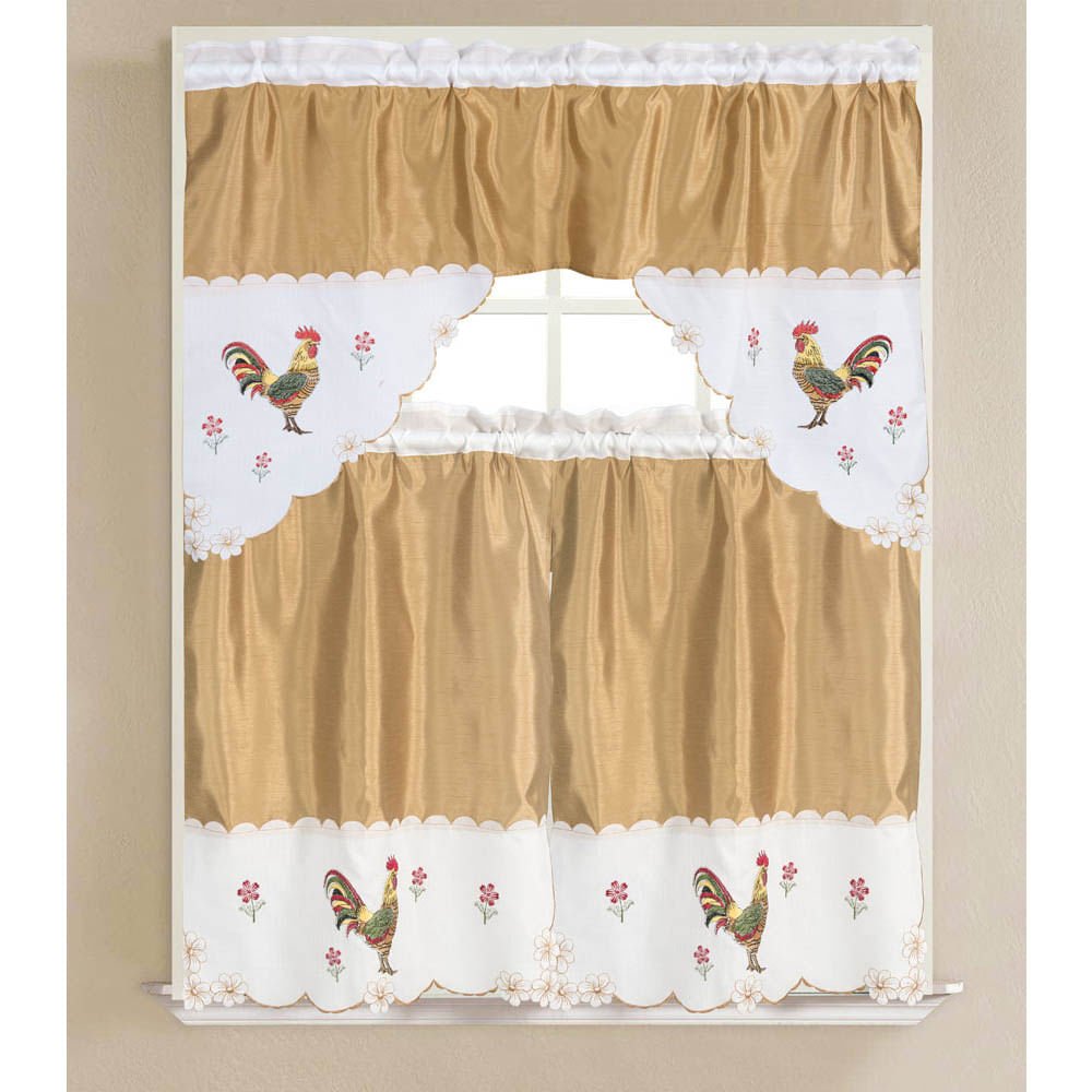 Cortina Para Cocina Rt Designer Vivid Fruit Rooster