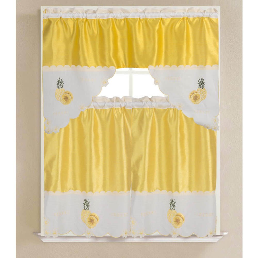 Cortina Para Cocina Rt Designer Vivid Pineapple