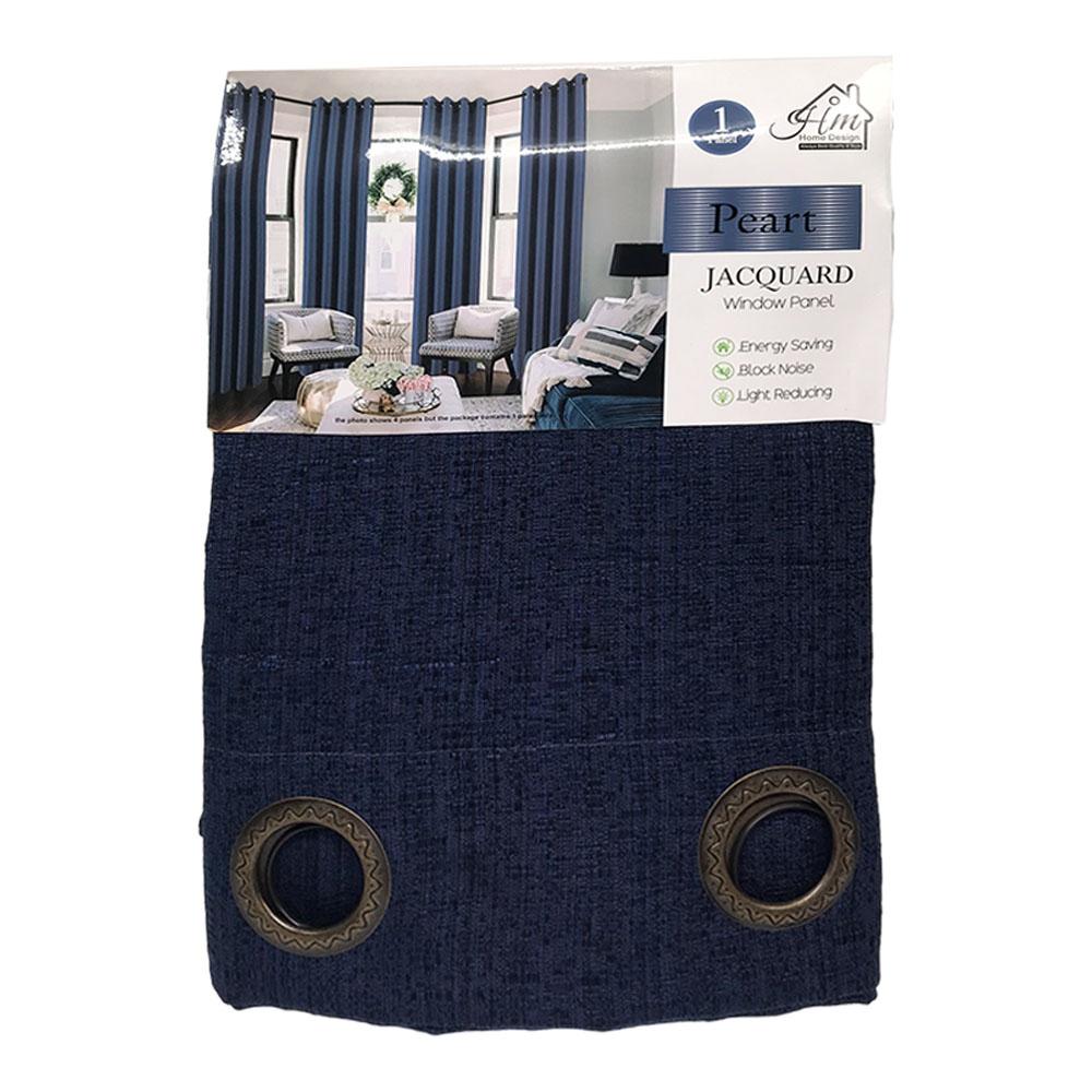 Cortina Peart Home Design Con Aros 54" x 84" - Azul Marino