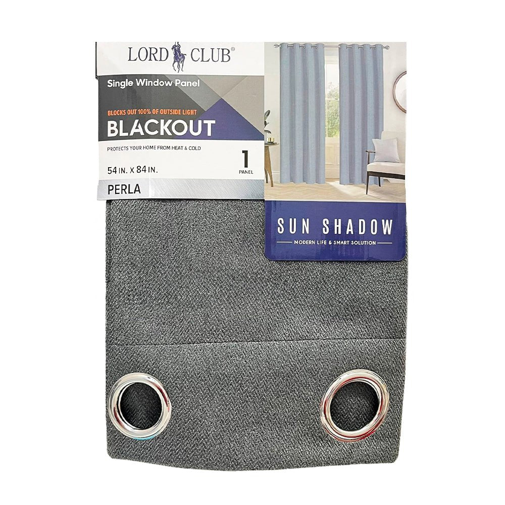 Cortina Perla Lord Club / Blackout / Charcoal con Aros – 54" x 84" - Lord Club - Titan.com.pa - 2100000342501