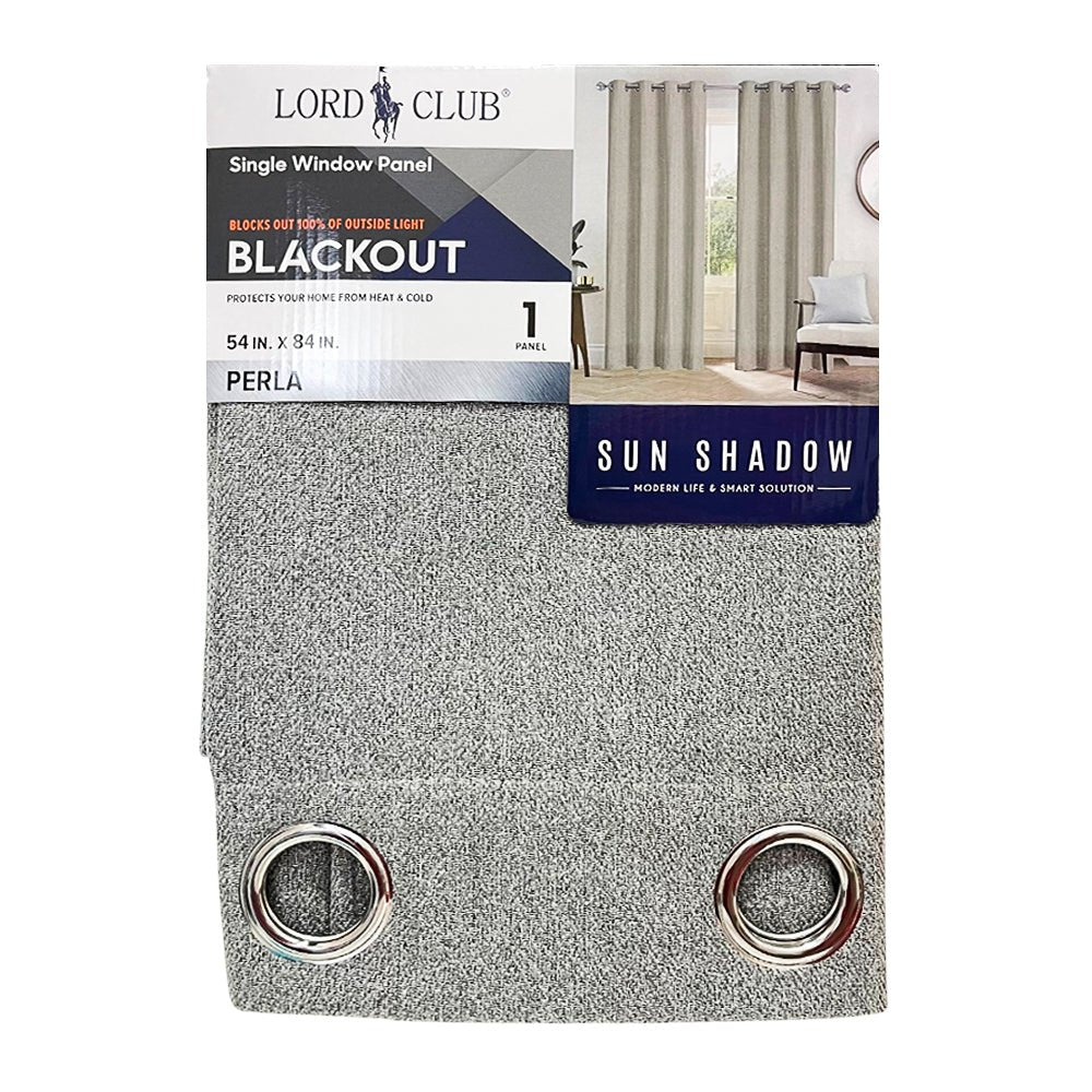 Cortina Perla Lord Club / Blackout / Silver con Aros – 54" x 84" - Lord Club - Titan.com.pa - 2100000259700