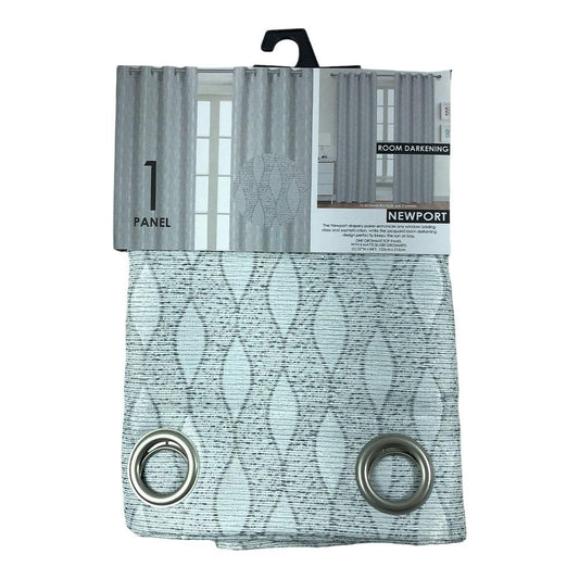 Cortina Popular Bath Newport Con Aros de 52" x 84" - Gris Claro