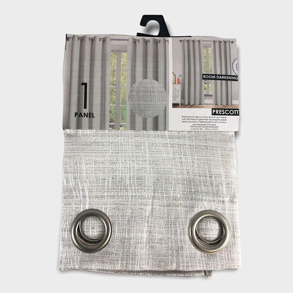 Cortina Popular Bath Prescott Con Aros de 52" x 84" - Beige Oscuro